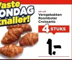 Vomar Voordeelmarkt Versgebakken Roomboter Croissants aanbieding