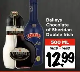Vomar Voordeelmarkt Baileys Chocolate of Sheridan Double Irish aanbieding