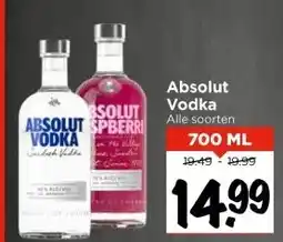 Vomar Voordeelmarkt Absolut Vodka aanbieding
