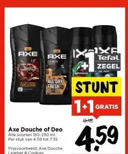 Vomar Voordeelmarkt Axe Douche of Deo aanbieding