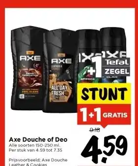 Vomar Voordeelmarkt Axe Douche of Deo aanbieding