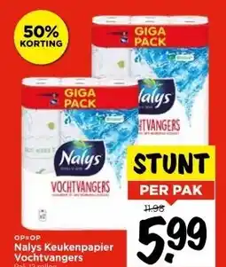 Vomar Voordeelmarkt Nalys Keukenpapier Vochtvangers aanbieding