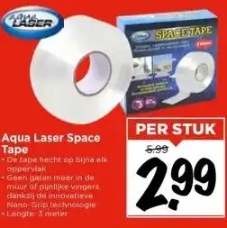 Vomar Voordeelmarkt Aqua Laser Space Tape aanbieding