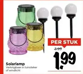 Vomar Voordeelmarkt Solarlamp aanbieding
