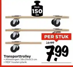 Vomar Voordeelmarkt Transporttrolley aanbieding