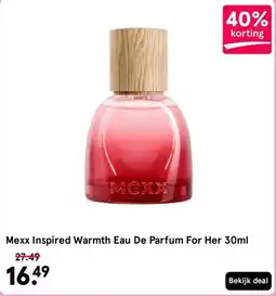 Etos Mexx Inspired Warmth Eau De Parfum For Her 30ml aanbieding
