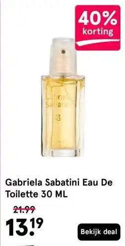 Etos Gabriela Sabatini Eau De Toilette 30 ML aanbieding