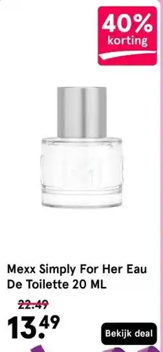 Etos Mexx Simply For Her Eau De Toilette 20 ML aanbieding