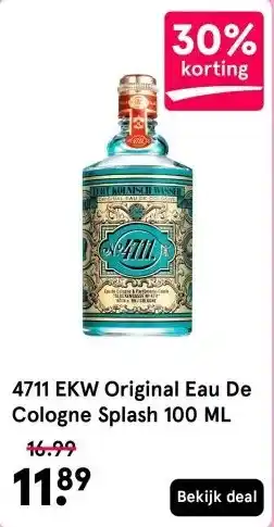 Etos 4711 EKW Original Eau De Cologne Splash 100 ML aanbieding