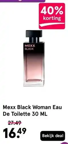 Etos Mexx Black Woman Eau De Toilette 30 ML aanbieding