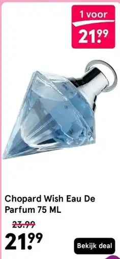 Etos Chopard Wish Eau De Parfum 75 ML aanbieding