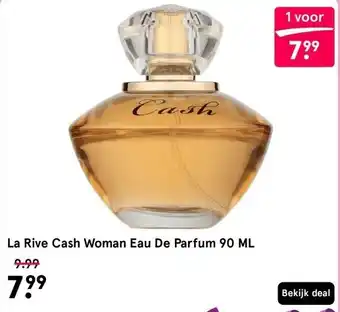 Etos La Rive Cash Woman Eau De Parfum 90 ML aanbieding