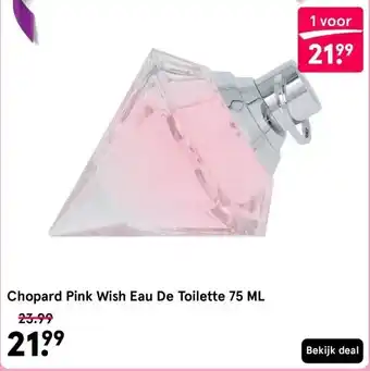 Etos Chopard Pink Wish Eau De Toilette 75 ML aanbieding
