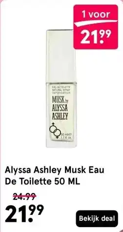 Etos Alyssa Ashley Musk Eau De Toilette 50 ML aanbieding