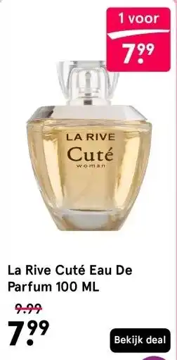 Etos La Rive Cuté Eau De Parfum 100 ML aanbieding