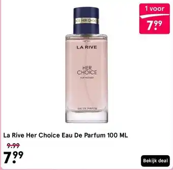Etos La Rive Her Choice Eau De Parfum 100 ML aanbieding