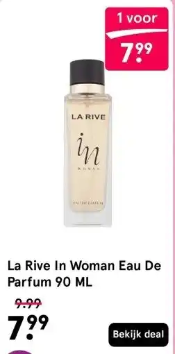 Etos La Rive In Woman Eau De Parfum 90 ML aanbieding
