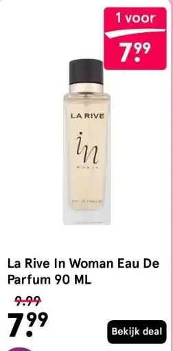 Etos La Rive In Woman Eau De Parfum 90 ML aanbieding