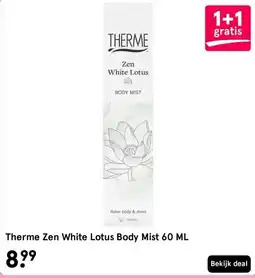 Etos Therme Zen White Lotus Body Mist 60 ML aanbieding