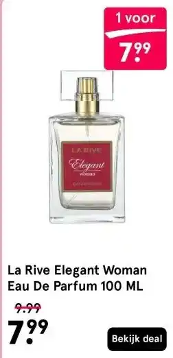 Etos La Rive Elegant Woman Eau De Parfum 100 ML aanbieding