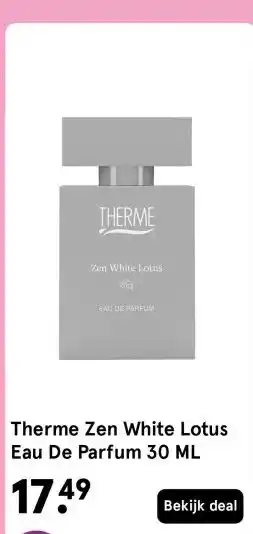 Etos Therme Zen White Lotus Eau De Parfum 30 ML aanbieding