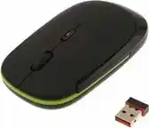 Bol.com Let op type!! Ultra-dunne draadloze 2.4 GHz Optische USB Muis (zwart) aanbieding