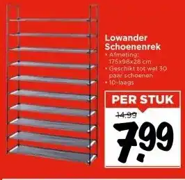 Vomar Voordeelmarkt Lowander Schoenenrek aanbieding