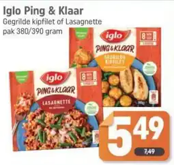 Dagwinkel Iglo Ping & Klaar aanbieding