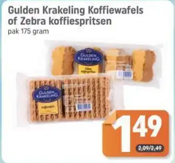 Dagwinkel Gulden Krakeling Koffiewafels of Zebra koffiespritsen aanbieding