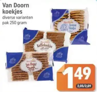 Dagwinkel Van Doorn koekjes aanbieding