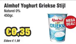 Budget Food Almhof Yoghurt Griekse Stijl aanbieding