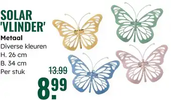 GroenRijk Solar vlinder Metaal aanbieding