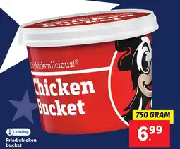 Lidl Fried chicken bucket aanbieding