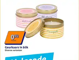 Action Geurkaars in blik aanbieding