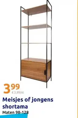 Action Meisjes of jongens shortama aanbieding
