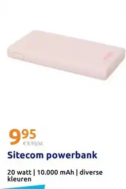 Action Sitecom powerbank aanbieding