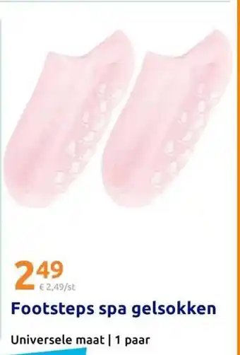 Action Footsteps spa gelsokken aanbieding