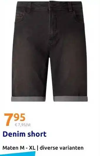 Action Denim short aanbieding