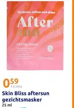 Action Skin Bliss aftersun gezichtsmasker aanbieding