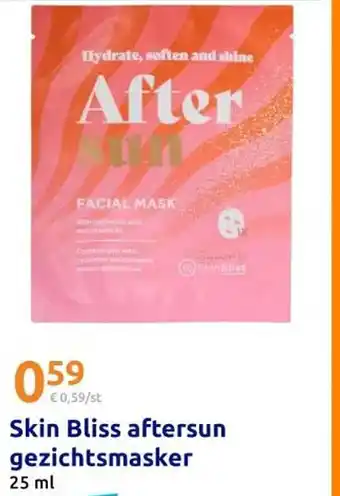 Action Skin Bliss aftersun gezichtsmasker aanbieding