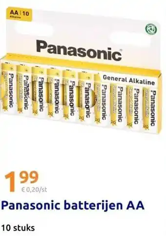 Action Panasonic batterijen AA aanbieding