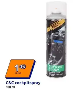 Action C&C cockpitspray aanbieding