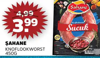 Sahan Supermarkten Şahane Knoflookworst aanbieding