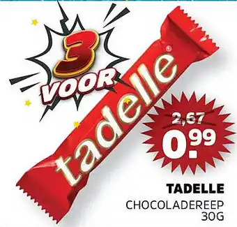 Sahan Supermarkten Tadelle chocoladereep aanbieding