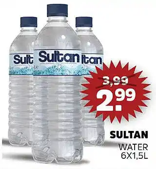 Sahan Supermarkten Sultan water aanbieding