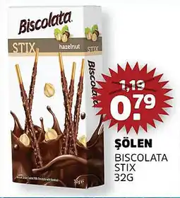 Sahan Supermarkten Şölen Biscolata stix aanbieding