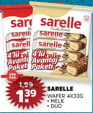 Sahan Supermarkten Sarelle wafer aanbieding