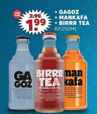 Sahan Supermarkten Gagoz Mankafa Birrr tea aanbieding