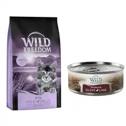 Zooplus 6,5 kg Wild Freedom - Kitten: Wild Hills - Eend + 6 x 70 g eend aanbieding