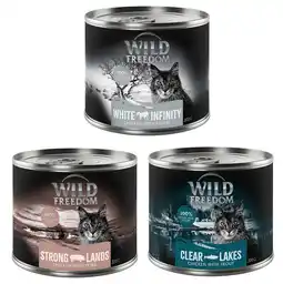 Zooplus 6x200g Wild Freedom Katten Natvoer - Mixpaket 3: Forel, Varkensvlees, Paard aanbieding